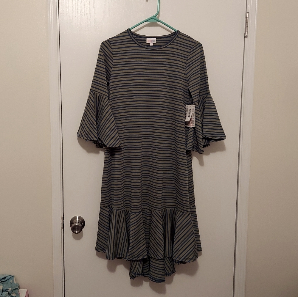 Nwt's Lularoe Striped Maurine Dress Size XS